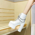 Bar DS Performance Chunky Heel Waterproof Platform High Heel Flats Hip Hop Gogo Dance Leading Shoes Female Sexy Night DJ Singer. 