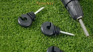Electric Fence Insulator Fencing Screw Posts Polywire Hook Nut Wood Post Clips Outdoor Garden Accessor Tiang Kayu Wire
