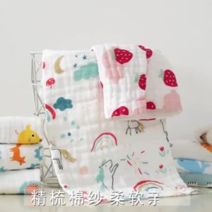 Super Soft Baby Cotton Washcloths: Antibacterial 6-layer Cotton Towel for Newborn Babies