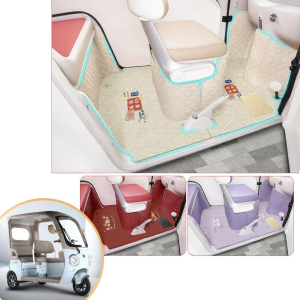 Full Coverage Foot Mat Custom Pedal Pad for Haniu Tianjie M9 Electric Tricycle