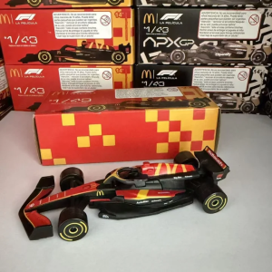 McDonald F1 Co-branded Same Style 1:43 APX GP Formula Car Domestic Replica Diecast Racing Model Toy