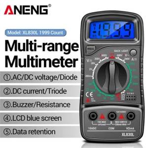 ANENG | Máy Đo Vạn Năng Kỹ Thuật Số Cầm Tay ANENG XL830L 1999 Hiển Thị Số Đo Đo Điện Áp AC/DC Dòng Điện DC Điện Trở Điốt hFE Kiểm Tra Transistor