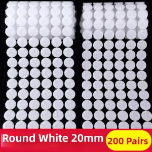 Double-Sided Adhesive Velcro Strips Transparent Round Stickers