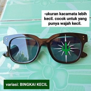 KACAMATA PN PAGARNUSA VIRAL FULL BLACK NYALA DLM GELAP