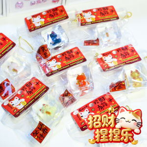 New Year Crystal Squeezable Stress Relief Toy Qing Yi Fang Cat Shaped Ice Cube Toy for Children above 6 Years Old from China