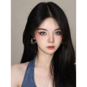 Special-Interest Design Fancy Metal Retro round Ring Earrings Punk Cold Style Non-Piercing Ear Clip Ear Studs Earrings for Women