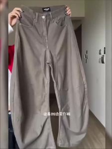 Vintage Wide Leg Pants Womens Clothes Streetwear Fashion Y2k Jeans 2025 New Bottoms Casual Denim Trousers Korean Pantalon Femme