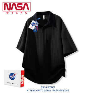 NASA WTAPS | Patched Textured Loose Casual Polo Shirt