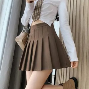 Grey Knit Sweater Set for Women Elegant and Casual Two-Piece Polyester Windbreaker with Ruffled Skirt Ideal for Spring Autumn Winter