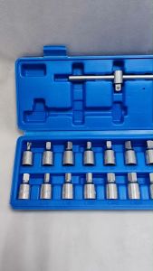 21PCS/Set Special Tool for Oil Drain Plug Socket Screw Chrome Vanadium 3/8 INCH Oil Filters Flange Screw Car Repair Tool