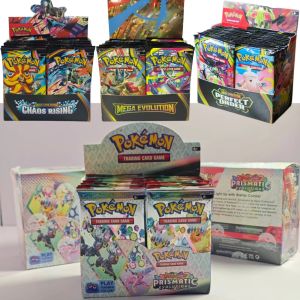 Bandai | 360Pcs Pokemon Card CHAOS RISINC Prismatic Evolutions Scarlet Violet 151 PALDEAN English Booster Battle Transaction Card