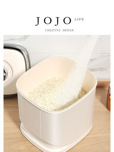 Sealed Rotating Moisture Proof Pest Proof Rice Tub Mr. Grocery Kitchen Storage Container Plastic Material Large Capacity over 5L