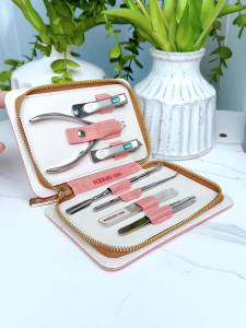 MR.GREEN Manicure Set Pedicure Sets Nail Clippers Tools Stainless Steel Professional Cuticle Cutter Travel Case Kit 7Pcs/Set For Women