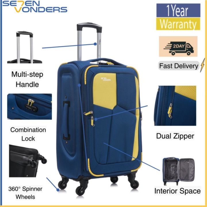 SG BRAND) #PR302 SE7EN VONDERS PYRAMID EVA SOFTCASE LUGGAGE