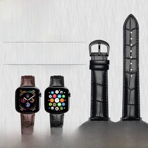 Woalmorn | Ultra 2 Genuine Leather Apple Watch Band Compatible with iWatch10 Apple Watch9 S7 SE Generations 4/3/2/S10