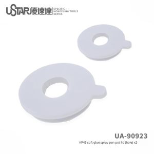 Ustar Soft Rubber Airbrush Cover Cap Splash Proof Leak Proof for S130 KP45 PS289 High Elasticity Quick Pigment Addition Tool UA-90922 UA-90923 UA-90924