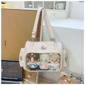 Summer New Large Capacity Casual Commuter Womens Backpack Double Shoulder Crossbody Bag School Travel Bag PU Leather