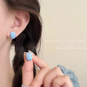 2025 New Colorful Drip Glaze Womens Earrings Luxury Sensation Elegant Design Small Niche Design Popular Hoop Earrings