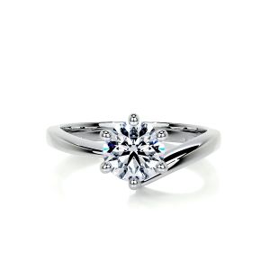 ALUXE 0.30 Carat FVS2 18K Gold/PT950 Engagement Ring RS0090