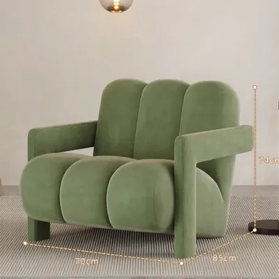 French Cream Style Single Sofa Chair