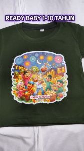 Baju Kaos Atasan Motif Hari Raya Lebaran Distro Anak Laki Laki Edisi Ramadan Muslim 1 - 10 Tahun