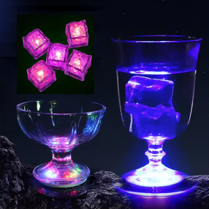 1pcs Home Decor Luminous LED Ice Cubes Glowing Party Ball Flash Christmas Halloween Festival Glow In The Dark Party Supplies