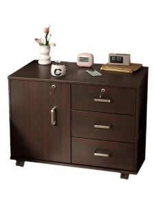 ZHENXUANGE | Lockable Bedside Storage Cabinet