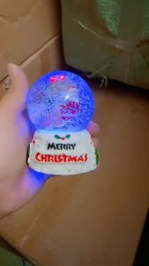 Quả cầu pha lê trang trí Noel quả cầu tuyết trang trí giáng sinh cầu tuyết mini phát sáng - Life Style 4U