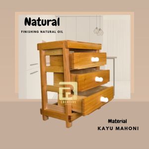 Laci 3 Susun Serbaguna / Rak Kosmetik Make Up Organizer / Rak Bawang Model Laci