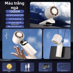 Quạt Cầm Tay Mini Di Động HBR 2025 Quạt Nhỏ Di Động Siêu Bền Có Thể Gấp Lại Để Mang Theo Và Treo Cổ Chạy Bằng USB Siêu Im Lặng