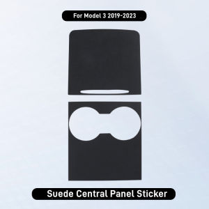 Suede Central Panel Sticker for Tesla Model 3 Y 2021-2023 Model Y Juniper / 3 Highland 2024-2026 Center Console Protector Cover