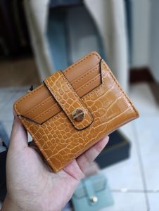 Jimshoney - GENIE WALLET Dompet Lipat Wanita Motif Croco Muat Banyak
