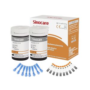 Sinocare Que Thử Axit Uric ( Gút) Hộp 50 Que Thử Tặng Kèm 50 Kim