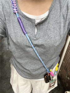 Phone Strap Crossbody Pendant for Mobile Weaving Bag Body Kit Heavy Metal Keyring Cell Accessories Anti-lost Cellular Accessory