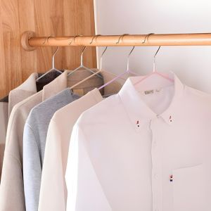 Gantungan Baju Hanger Anti Slip Stainless Tebal Warna Warni per PCS