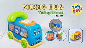 PROMO COD MAINAN EDUKASI ANAK BUS PHONE MUSIC / BUS TELEPON MUSIK / MAINAN ANAK MOBIL TELEPON TERMURAH