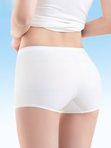 MiiOW | MiiOW Womens Ice Silk Seamless Invisible Safety Pants Summer 2025 New Style Anti-Light Briefs Shorts Two-In-One Mid-Waist Cotton Crotch