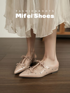MIFEI | Sheepskin High-Heel Inside Elevator Slippers