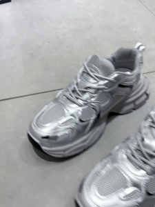 YOTO White、Beige And Silvery Standard Sports Running Sneakers Women Rubber shoes