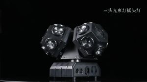 ไฟ3หัว เวที เลเซอร์ บาร์ ไฟหมุน ไฟดิสโก้ KTV แฟลช เทคปาร์ตี้ เลเซอร์ผับ ปาร์ตี้ เทคผับ และดิสโก้ ไฟหมุน