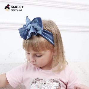 Velvet Bow Baby Girl Headband For Baby Gilrs Baby Hair Headband For Baby Headbands For Girls Newborn Headwear ONE SIZE