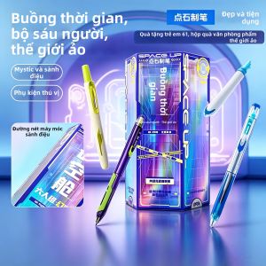 DIANSHI | Bộ Dụng Cụ Văn Phòng Bút Bi Đen Cháy Nhanh Tự Động