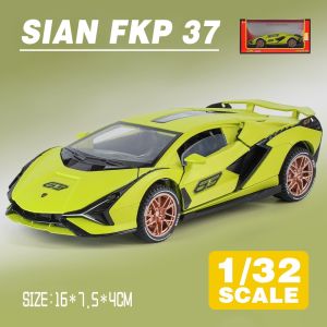 LEO 1:32 Lamborghini SIAN FKP 37 Diecast Model Car Alloy Cars Toys Collection Gift For Kids Boy Girl