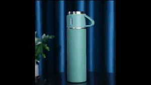 Botol Minum Termos SULTAN 500ml Vacuum Cup Stainless Tahan Panas Gift Set 3 Cangkir