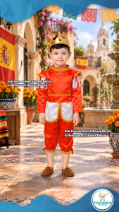 Baby Fourths Couture United Nation Spain Spanish Mexico Canada Austria Poland Malta France King/ Prince Costume Terno for Kids Boy for United Nation Attire for UN Events