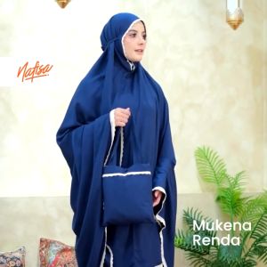 MUKENA Nafisa Renda Plain SIZE Jumbo Dewasa Premium All Size | Mukena Katun Rayon Dewasa