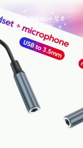 Cáp Chuyển Đổi Âm Thanh USB Sang Giắc 3.5mm Cáp Type C Aux Cho Tai Nghe Laptop Mac PS4 PC PS5 Loa Máy Tính HiFi Stereo