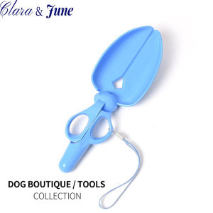 Clara.Pooper Poop for Dog Dogs Small Large Tail Shovel Picker Medium-Pet Dog Cat Poop Waste Scissor Shovel-Pick Clamp (Random Color)