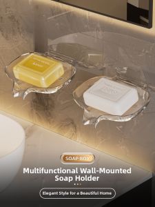 Kaman | Wall-mounted Soap Dish No-drill Installation Drainage