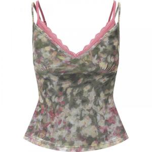 Fashionable Crop Lace Camisole Short